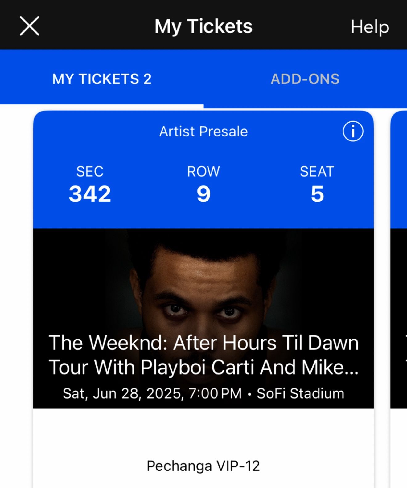 The Weeknd Tour Tickets