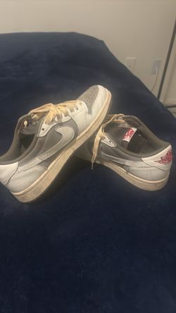 Air Jordan 1 Low SE Craft "Inside Out" (DN1635-100) in White/Phantom/ Neutral Grey SHOES size 9.5 men’s
