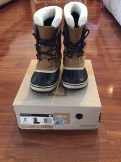 Sorel Kids Unisex Snow Boots Size 2 Youth