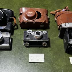 Vintage Cameras with Cases