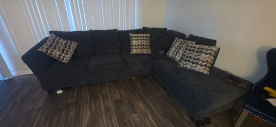 Dark blue couch