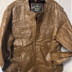 Brown/Black Leather Jacket