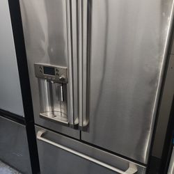 Ge Refrigerator French Door Stainless Hot Water Option