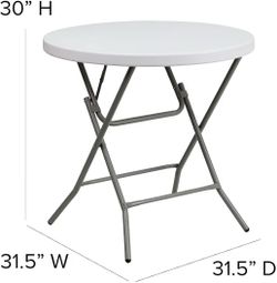 Round Folding Table