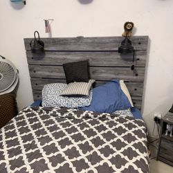 Queen Size bed frame Plus Nightstand