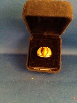 Men's tiger eye ring