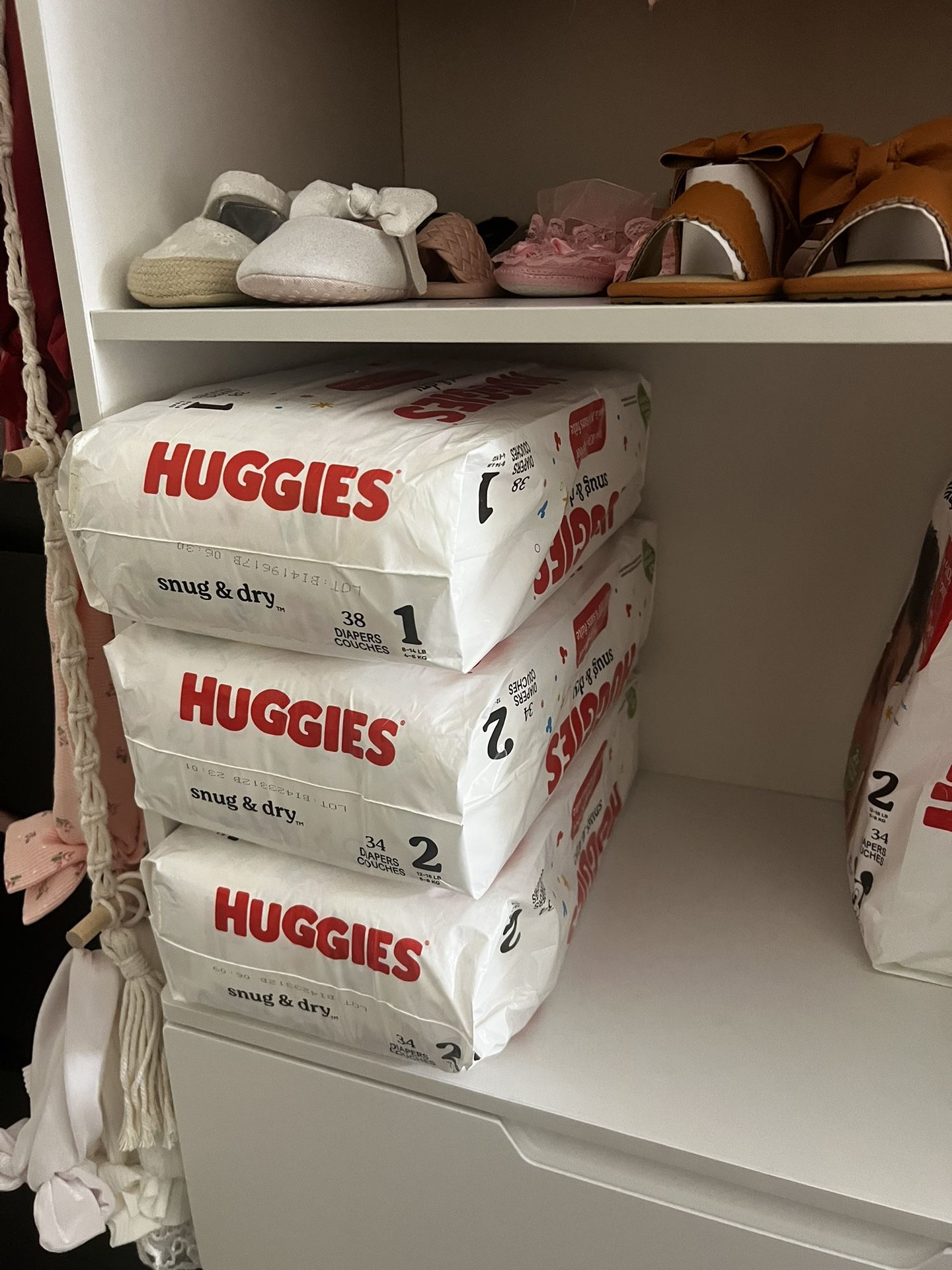 Huggies Size 1 & 2