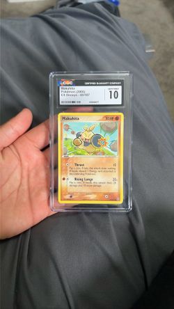 Makuhita Pokemon card (2005) EX Deoxys-65/107 Gem mint 10
