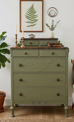 Simple and elegant refinished chest of drawers
