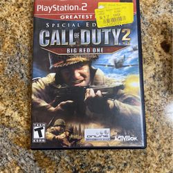 Call of Duty 2: Big Red One - Enhanced Greatest Hits (PlayStation 2, 2006) 