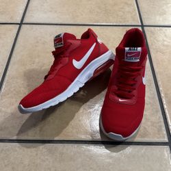 Nike Flex Run Red Shoes 8.5 In Women They Have Flaws In The Back The Rest Is In Excellent Condition 