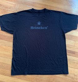 Heineken Vintage Beer Graphic Tee Shirt Black Size XL