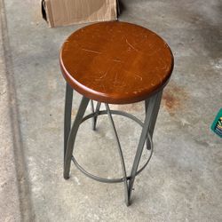 Two13” X 26” Stool With Metal Base One Not Shown