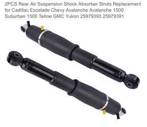 2PCS Rear Air Suspension Shock Absorber Struts Replacement for Cadillac Escalade Chevy Avalanche Avalanche 1500 Suburban 1500 Tahoe GMC Yukon