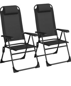 Adjustable Zero Gravity Chairs/Folding Chairs Set of 2