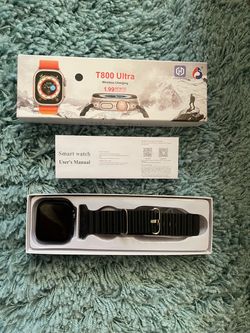 T800 Ultra Smart Watch with Black Band