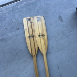 2 New Oars For Boat 4’ Wood