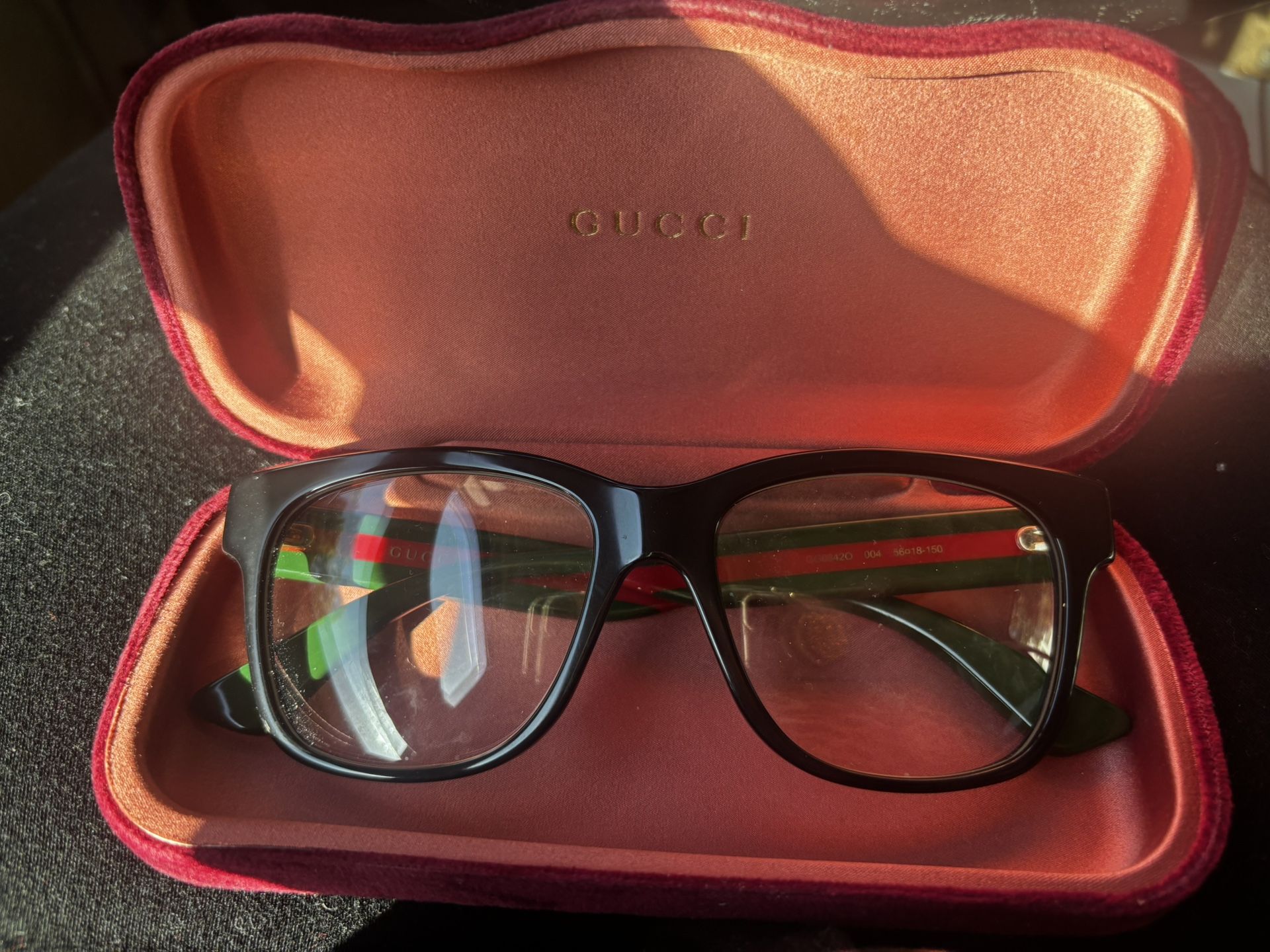 Gucci  Original Glasses With Receipt 