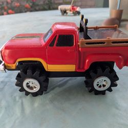 Red with Yellow/Black Trim Dodge Warlock Power Wagon Four Wheel Drive Pickup 