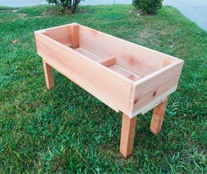 Custom Order Most Beautiful Cedar Redwood Planter Box Garden Bed nosey neighbors Privacy Woodwall Trellis