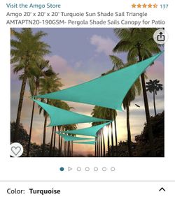 20 X 20 Turquoise triangle Tent