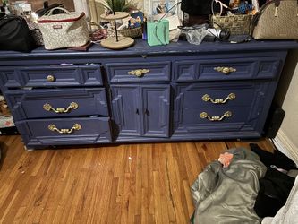 Blue Antique Dresser