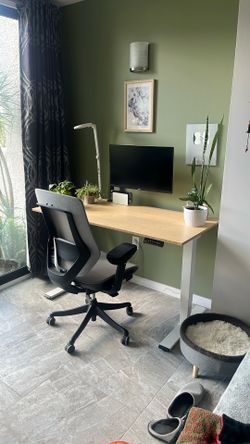 Electric Standing Desk Bamboo