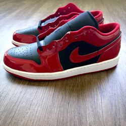 Air Jordan 1 Low SE HV4089-006 Patent Varsity Red Size 12 NEW