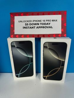 💸 Unlocked iPhone 16 Pro Max– Affordable Payments Starting at Just $5 DOWN! 🌟