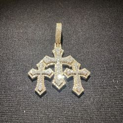 Real VVS diamond Pendant 10k