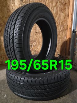 195/65/15 Tires Yokohama YK-GTX All Season Pair Of 2