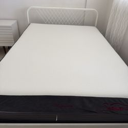 Full Size IKEA Bedframe , Mattress& boxspring
