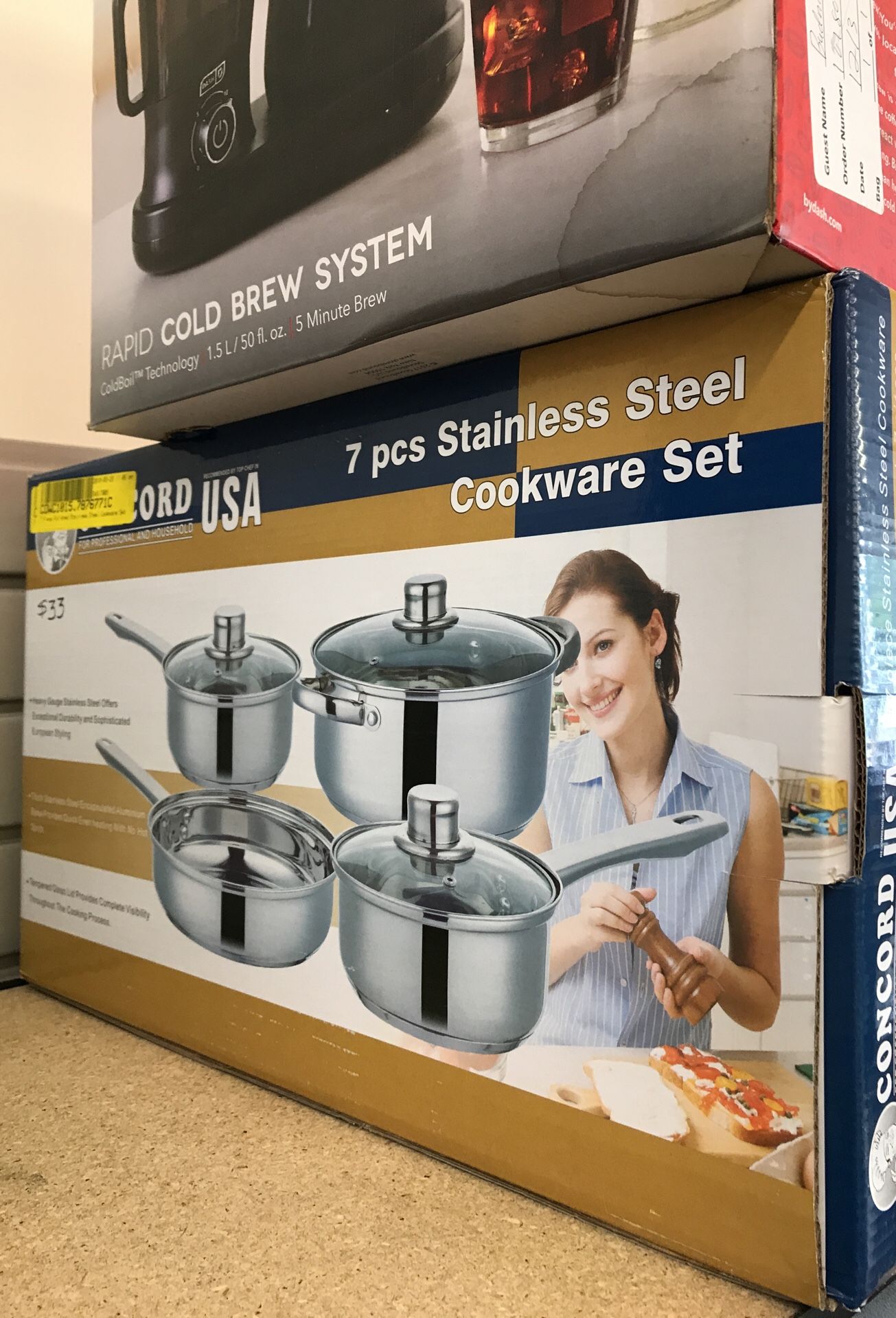 Concord USA 7pcs Stainless Steel Cookware Set