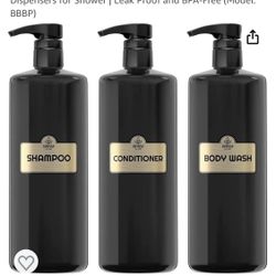 Refillable Shampoo,conditioner,body wash empty Bottles 