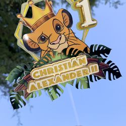 Simba Cake Topper