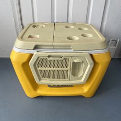 Original Kickstarter Coolest Cooler Orange Yellowed No Accessories Included