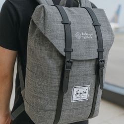Stylish Herschel Roll‑Top Backpack – All‑Season Travel Essential