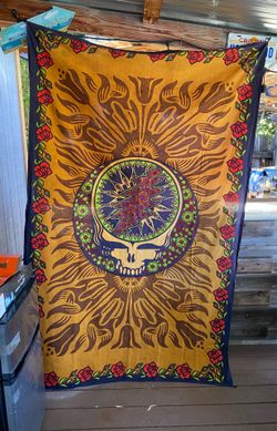 7’ft by 4.5”ft tapestry.