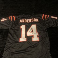 Ken Anderson Autographed Jersey Bengals