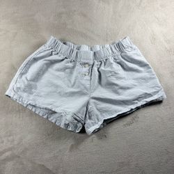 Brandy Melville Keira Shorts Women’s Small Blue Striped Comfy Preppy Casual #2A
