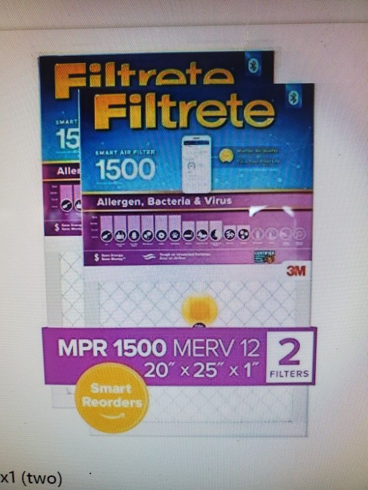 20x25 AC Filtrate Filter(two Pack)