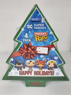 Funko Pop Pocket Dc Super Heros 4 Pack