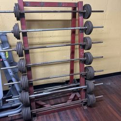 Steel Fixed Barbells 