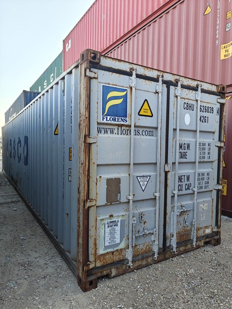 40ft x 8ft Wind & Water Tight Shipping Containers For Sale 
