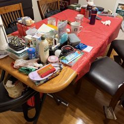 Wooden table 71”x36”