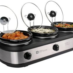(SunViVi) Triple Pot- Slow Cooker