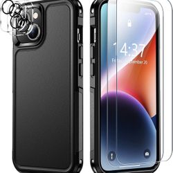 iPhone 14 Plus Case with 2 Packs Tempered Glass Screen