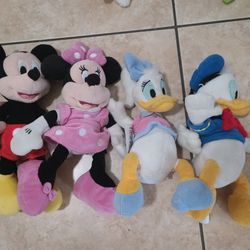 Minnie & Mickey Mouse, Donald Duck & Daisy