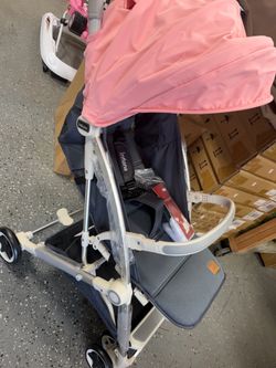 INFANS Lightweight Baby Stroller, Compact Stroller with One-Hand Fold, Travel Stroller for Airplane with Cup Holder, 5-Point Harness, Foot Cover, Cano