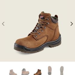 SIZE 8 RED WING THE KING TOE WATERPROOF LEATHER SAFETY TOE BOOTS BRAND NEW